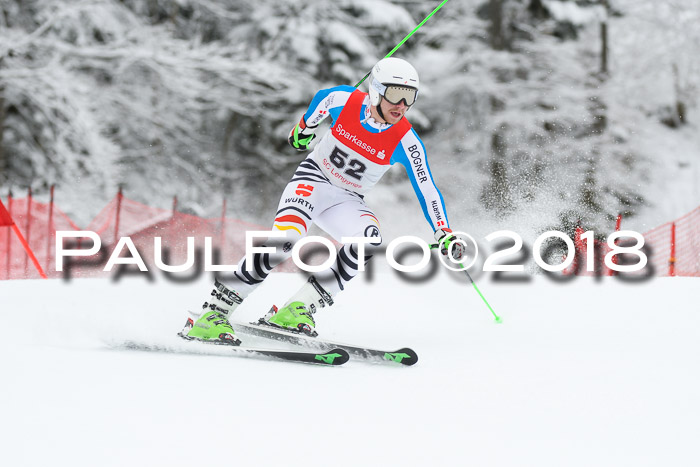 FIS NJR Riesenslalom Herren Lenggries 2.2.2018