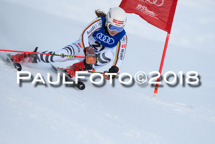 FIS Riesenslalom, Damen + Herren, Oberjoch, Bay. Jugendmeisterschaft, 14.02.2018