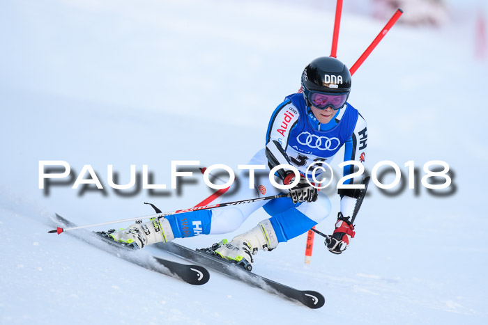 FIS Riesenslalom, Damen + Herren, Oberjoch, Bay. Jugendmeisterschaft, 14.02.2018
