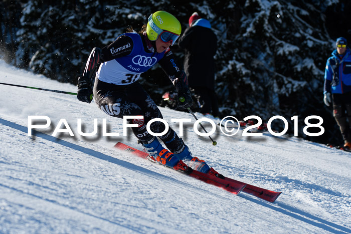 FIS Riesenslalom, Damen + Herren, Oberjoch, Bay. Jugendmeisterschaft, 14.02.2018