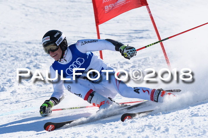 FIS Riesenslalom, Damen + Herren, Oberjoch, Bay. Jugendmeisterschaft, 14.02.2018