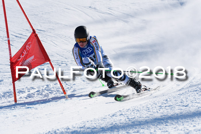 FIS Riesenslalom, Damen + Herren, Oberjoch, Bay. Jugendmeisterschaft, 14.02.2018