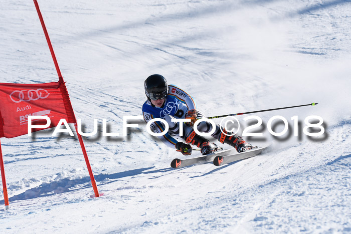 FIS Riesenslalom, Damen + Herren, Oberjoch, Bay. Jugendmeisterschaft, 14.02.2018