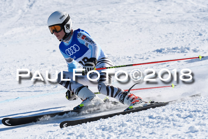 FIS Riesenslalom, Damen + Herren, Oberjoch, Bay. Jugendmeisterschaft, 14.02.2018