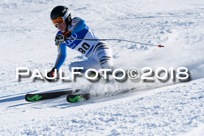 FIS Riesenslalom, Damen + Herren, Oberjoch, Bay. Jugendmeisterschaft, 14.02.2018