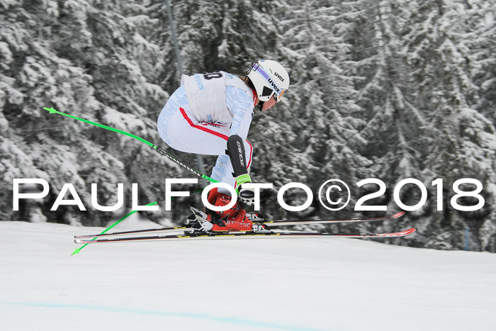 Int. FIS Rennen + NJC Damen, SG, Götschen, 22.02.2018