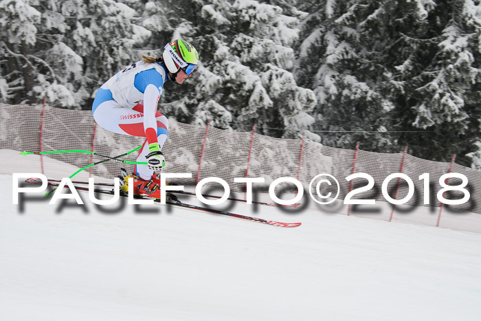 Int. FIS Rennen + NJC Damen, SG, Götschen, 22.02.2018