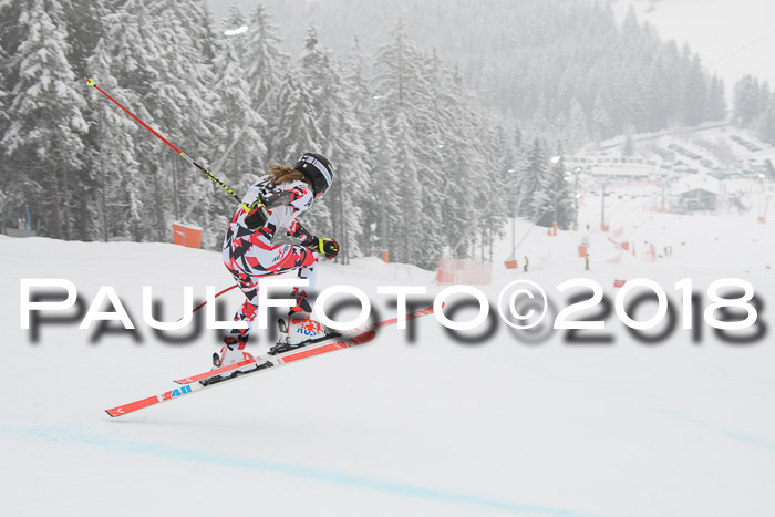 Int. FIS Rennen + NJC Damen, SG, Götschen, 22.02.2018