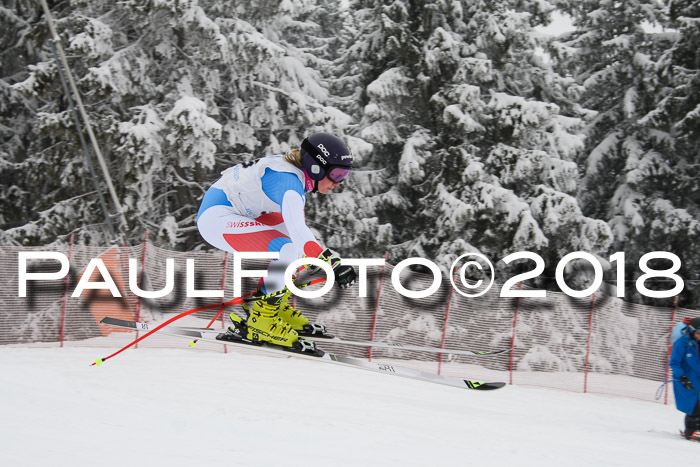 Int. FIS Rennen + NJC Damen, SG, Götschen, 22.02.2018