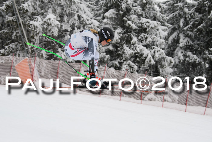 Int. FIS Rennen + NJC Damen, SG, Götschen, 22.02.2018