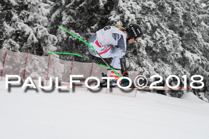 Int. FIS Rennen + NJC Damen, SG, Götschen, 22.02.2018