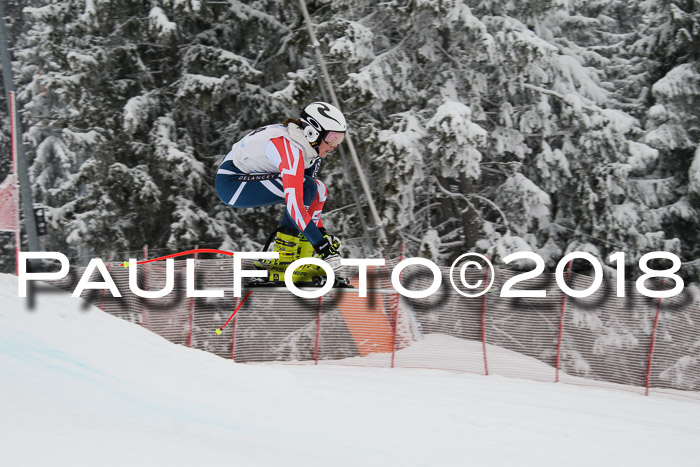 Int. FIS Rennen + NJC Damen, SG, Götschen, 22.02.2018