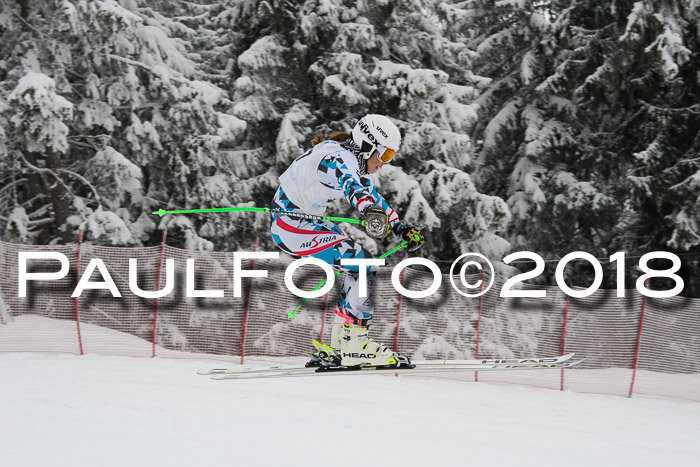 Int. FIS Rennen + NJC Damen, SG, Götschen, 22.02.2018