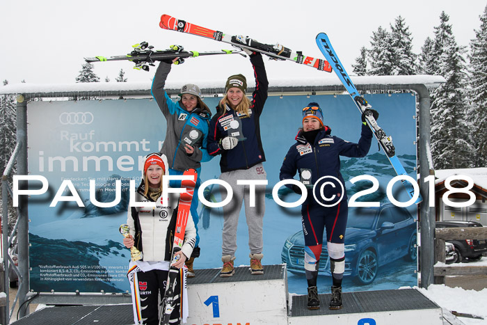 Int. FIS Rennen + NJC Damen, SG, Götschen, 22.02.2018
