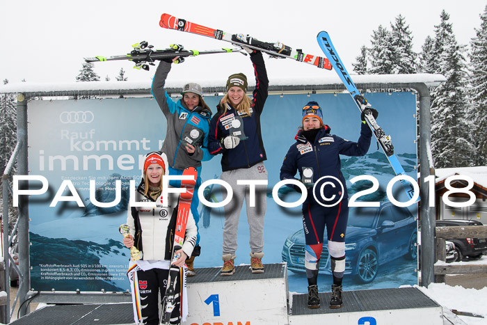 Int. FIS Rennen + NJC Damen, SG, Götschen, 22.02.2018