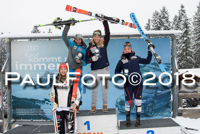 Int. FIS Rennen + NJC Damen, SG, Götschen, 22.02.2018