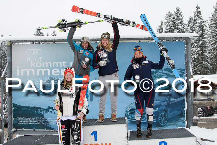 Int. FIS Rennen + NJC Damen, SG, Götschen, 22.02.2018