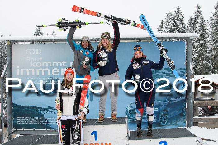 Int. FIS Rennen + NJC Damen, SG, Götschen, 22.02.2018