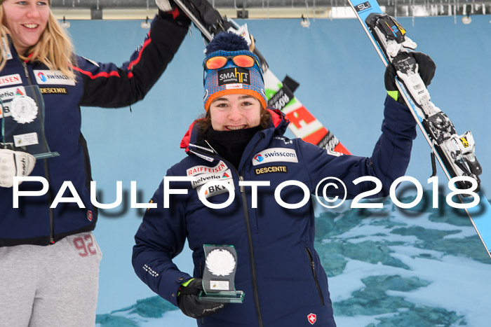 Int. FIS Rennen + NJC Damen, SG, Götschen, 22.02.2018