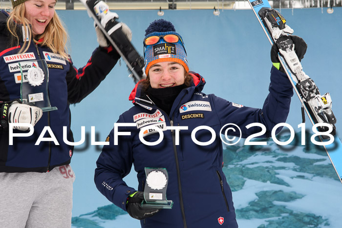 Int. FIS Rennen + NJC Damen, SG, Götschen, 22.02.2018