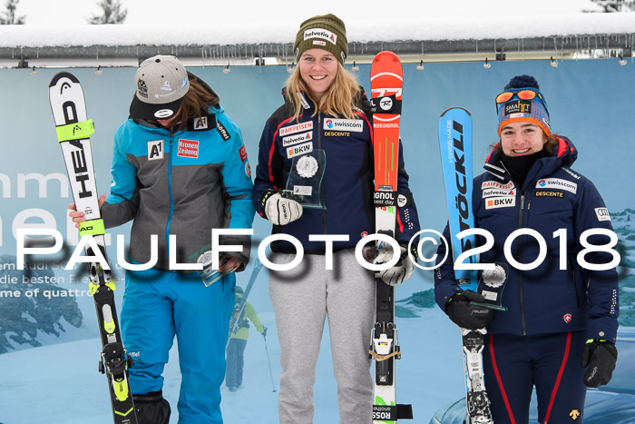 Int. FIS Rennen + NJC Damen, SG, Götschen, 22.02.2018
