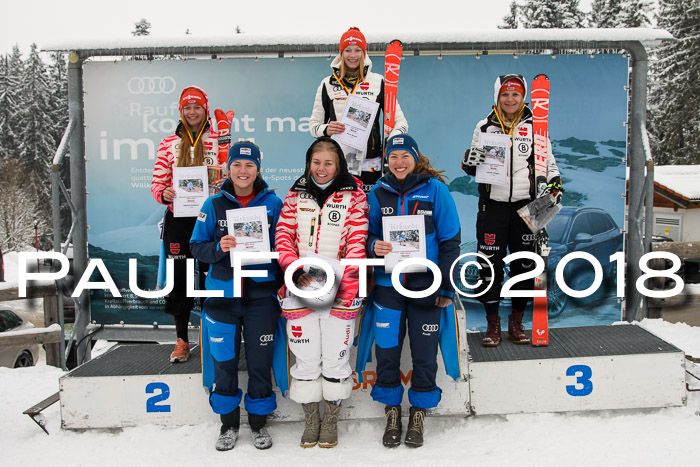 Int. FIS Rennen + NJC Damen, SG, Götschen, 22.02.2018