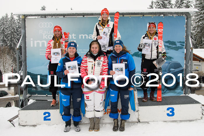 Int. FIS Rennen + NJC Damen, SG, Götschen, 22.02.2018