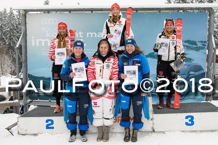 Int. FIS Rennen + NJC Damen, SG, Götschen, 22.02.2018