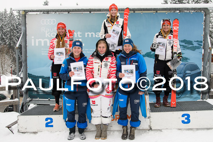 Int. FIS Rennen + NJC Damen, SG, Götschen, 22.02.2018