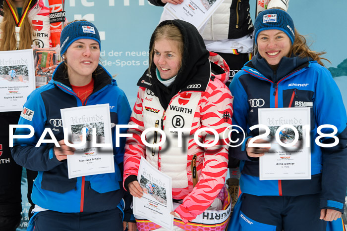 Int. FIS Rennen + NJC Damen, SG, Götschen, 22.02.2018