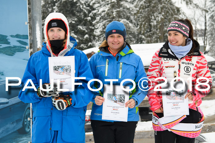 Int. FIS Rennen + NJC Damen, SG, Götschen, 22.02.2018