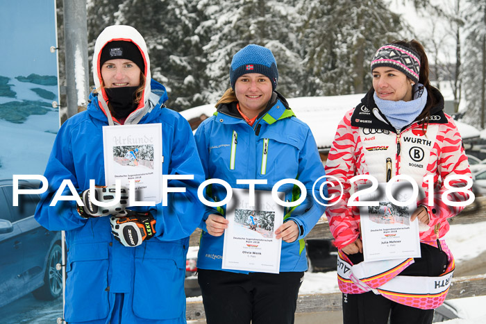 Int. FIS Rennen + NJC Damen, SG, Götschen, 22.02.2018