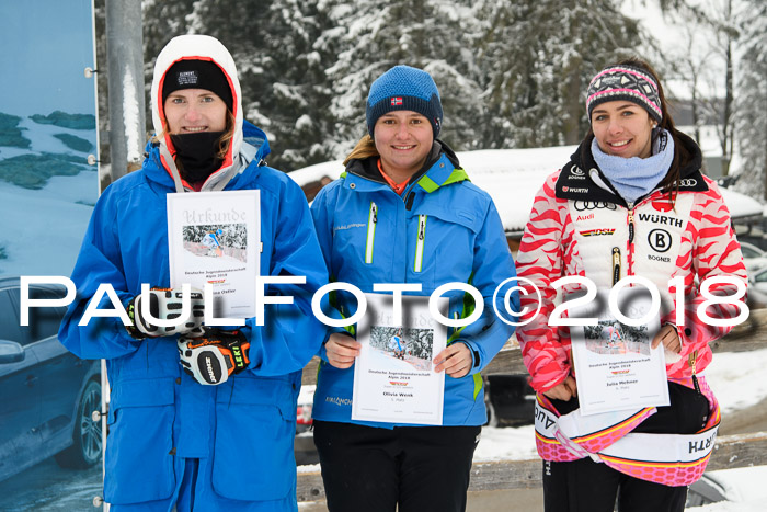 Int. FIS Rennen + NJC Damen, SG, Götschen, 22.02.2018