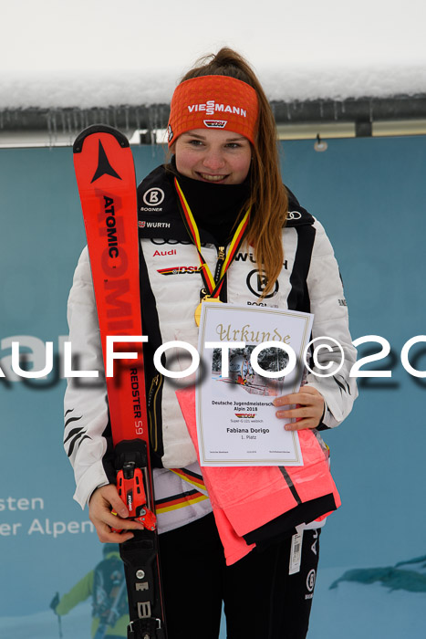 Int. FIS Rennen + NJC Damen, SG, Götschen, 22.02.2018