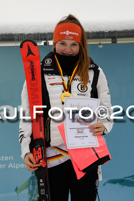Int. FIS Rennen + NJC Damen, SG, Götschen, 22.02.2018
