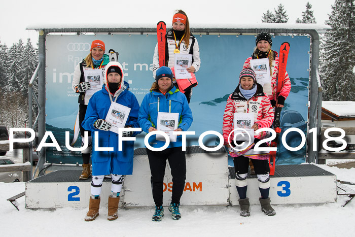 Int. FIS Rennen + NJC Damen, SG, Götschen, 22.02.2018