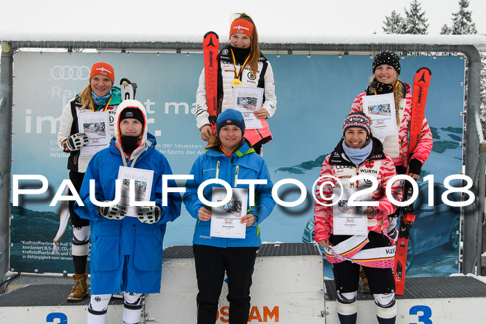 Int. FIS Rennen + NJC Damen, SG, Götschen, 22.02.2018