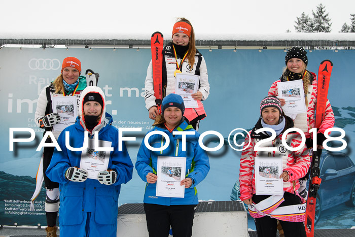 Int. FIS Rennen + NJC Damen, SG, Götschen, 22.02.2018