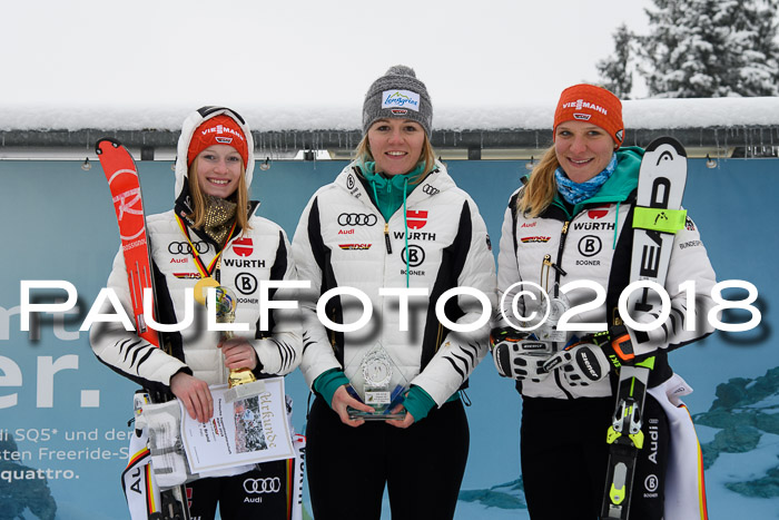 Int. FIS Rennen + NJC Damen, SG, Götschen, 22.02.2018