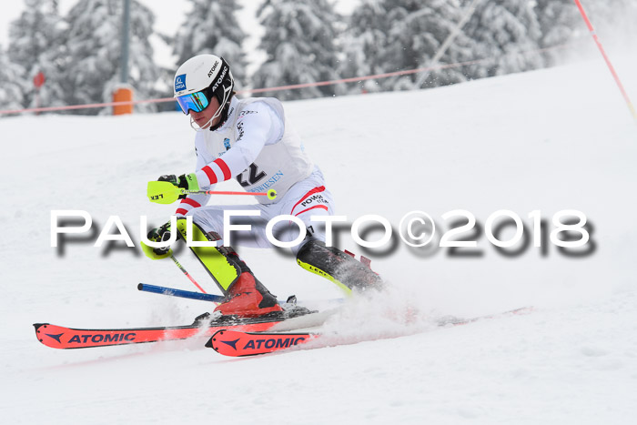 FIS Alpine Kombi 2x Slalom Herren 26.02.2018