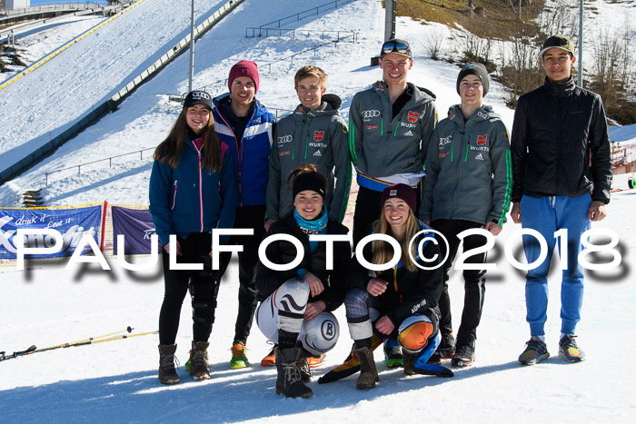 Dt. Schülercup U16 Finale,Parallelslalom, 04.03.2018, Siegerehrungen DSC gesamt