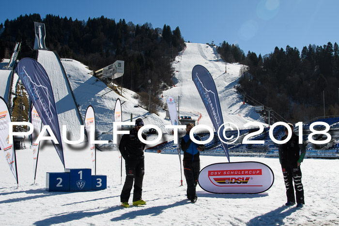 Dt. Schülercup U16 Finale,Parallelslalom, 04.03.2018, Siegerehrungen DSC gesamt