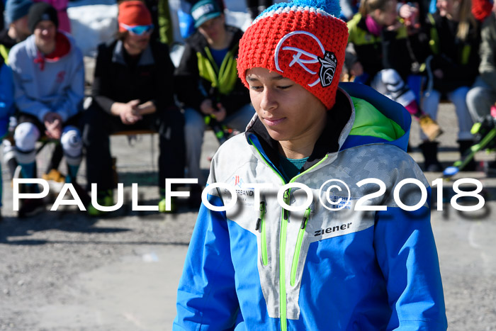 Dt. Schülercup U16 Finale,Parallelslalom, 04.03.2018, Siegerehrungen DSC gesamt