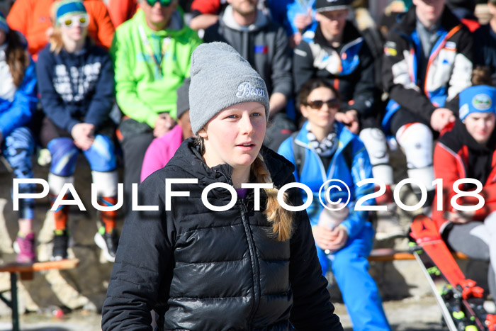 Dt. Schülercup U16 Finale,Parallelslalom, 04.03.2018, Siegerehrungen DSC gesamt