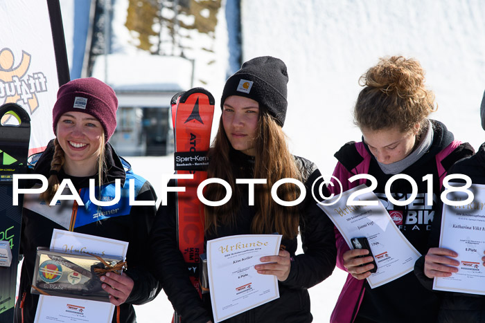 Dt. Schülercup U16 Finale,Parallelslalom, 04.03.2018, Siegerehrungen DSC gesamt