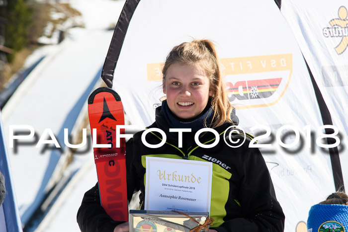 Dt. Schülercup U16 Finale,Parallelslalom, 04.03.2018, Siegerehrungen DSC gesamt