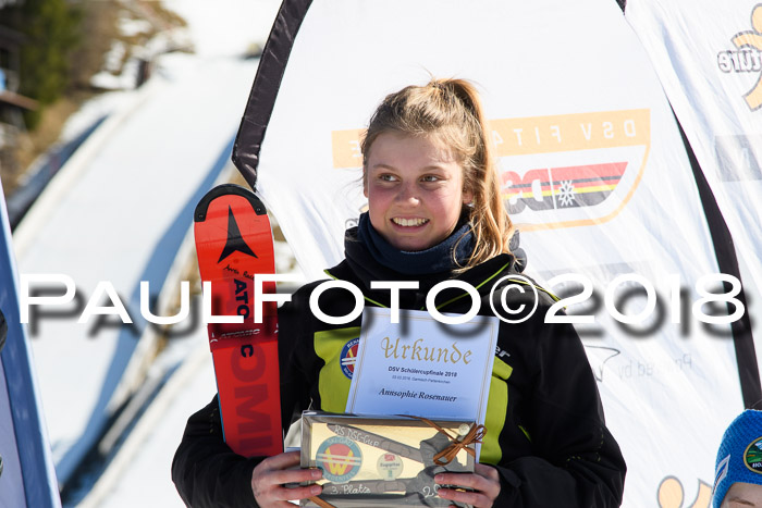 Dt. Schülercup U16 Finale,Parallelslalom, 04.03.2018, Siegerehrungen DSC gesamt