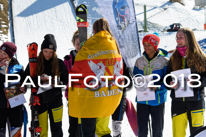 Dt. Schülercup U16 Finale,Parallelslalom, 04.03.2018, Siegerehrungen DSC gesamt