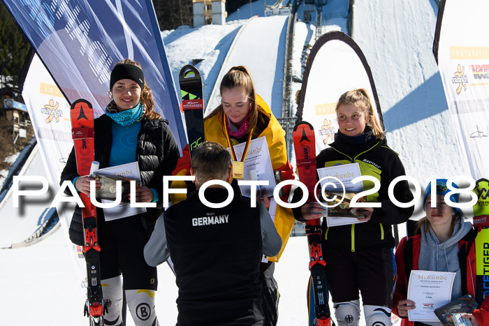 Dt. Schülercup U16 Finale,Parallelslalom, 04.03.2018, Siegerehrungen DSC gesamt