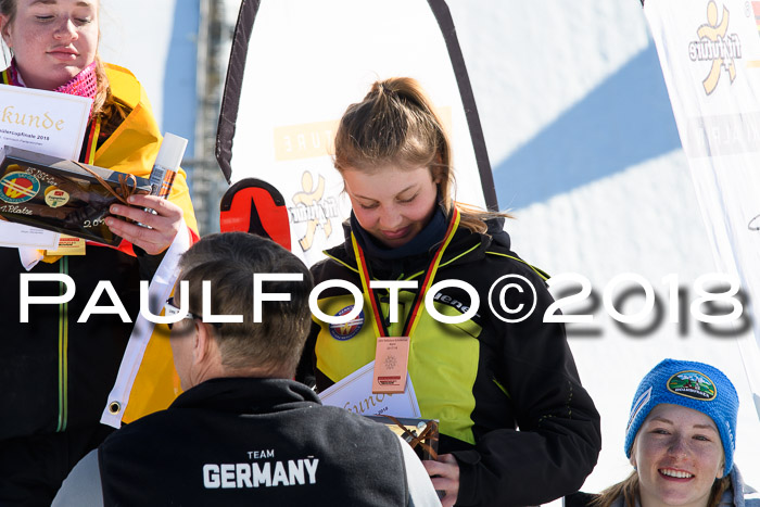 Dt. Schülercup U16 Finale,Parallelslalom, 04.03.2018, Siegerehrungen DSC gesamt